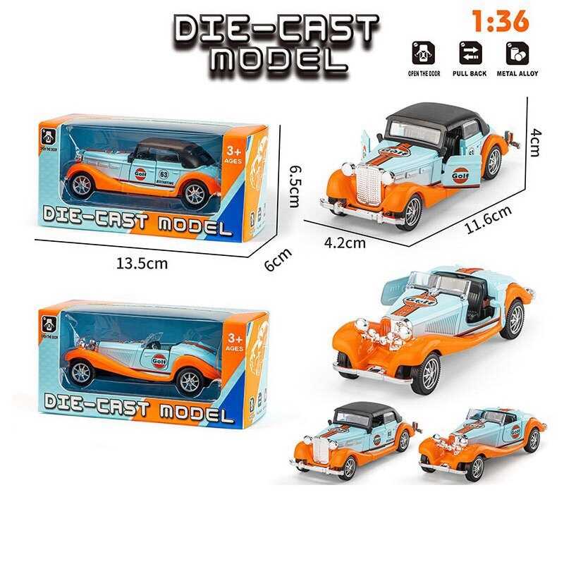 Машинка 335 B (288/2) 2 види, металопластик, інерція, дверцята відчиняються, масштаб 1:36, в коробці