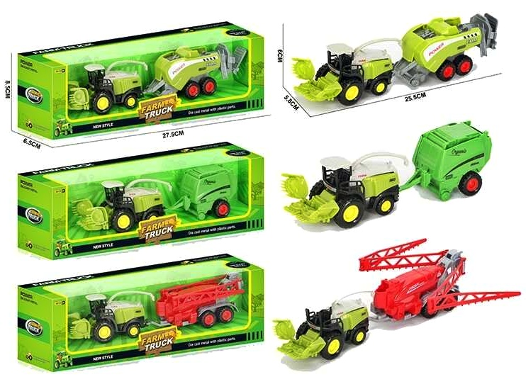 Комбайн 955-237 , 3 види, металопластик, навісне обладнання, знімний причіп, в коробці, МІКС