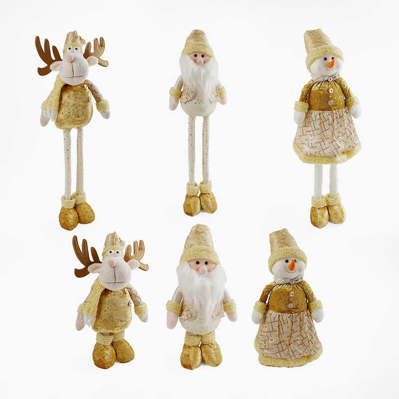 Новорічна декоративна іграшка C 67770 (24) 3 види, мін. висота - 45 см, макс. висота - 72 см, ВИДАЄТЬСЯ ТІЛЬКИ МІКС ВИДІВ, в пакеті