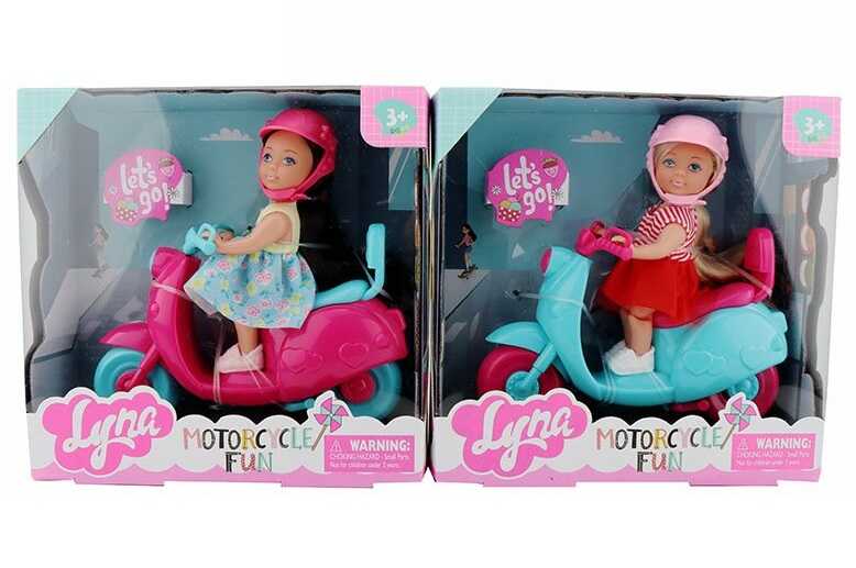 Лялька 4607 (96/2) 2 види, висота: 12 см, мотоцикл, шарнірні суглоби, в коробці, ВИДАЄТЬСЯ МІКС