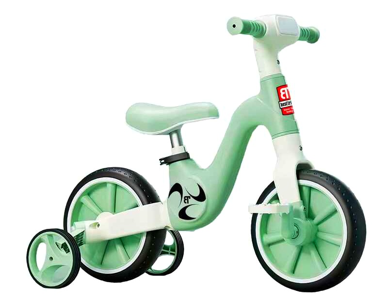 Велосипед-трансформер Best Trike BT-14192 (1) колеса 10’’, українське озвучування, з’ємні педалі, з’ємні допоміжні бокові колеса, в коробці