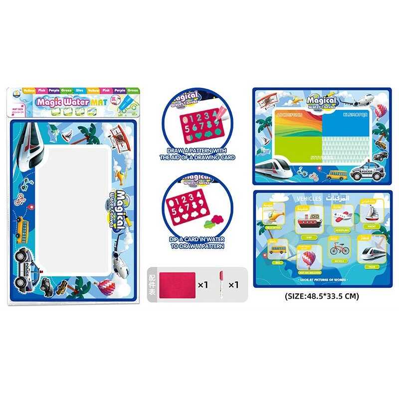 Текстильна водна розмальовка Z 189-5 E (288/2) водний маркер, трафарет, в пакеті