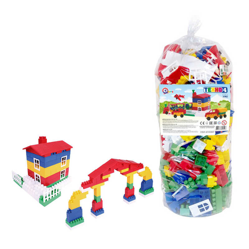 гр Конструктор №4 0526 (6) "Technok Toys" 190 деталей, в пакеті