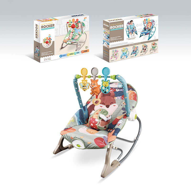 Шезлонг 68156-1 (8) мелодії, 3 підвіски, заспокійлива вібрація, в коробці