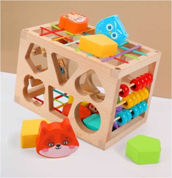 Ігровий центр C 61498 (36) дерев’яний, сортер, рахівниця, в коробці