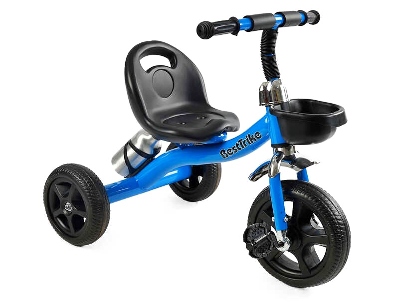 Велосипед 3-х колісний BS-11620 "Best Trike" (1) сталева рама, колеса EVA, переднє d=10’’, заднє d=8’’, кошик, бутилочка, в коробці