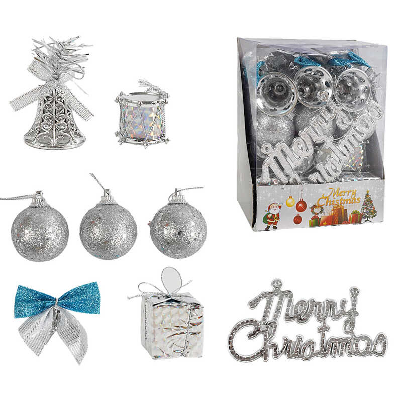 Новорічні прикраси C 67470 (120) 35 штук, D=4 см, в коробці