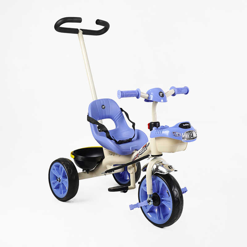Велосипед 3-х колісний BS-70362 "Best Trike" (1) колеса EVA переднє 10’’, заднє 8’’, сталева рама, УКР. ОЗВУЧУВАННЯ, батьківська ручка, в коробці