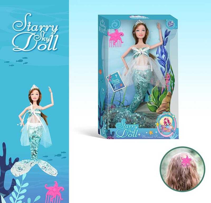 Лялька SK 055 B (72/2) висота 30 см, взуття, прикраса, гребінець, в коробці