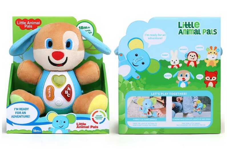 Музичний песик 1913-5 (48) звук, підсвічування, англ.мова, у коробці