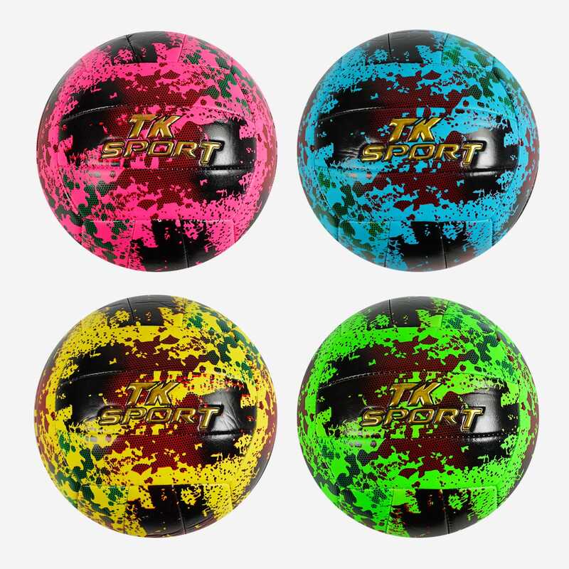 М`яч волейбольний M 48516 (60) "TK Sport", 4 види, матеріал м`який PVC, вага 280-300 грамів, розмір №5, ВИДАЄТЬСЯ ТІЛЬКИ МІКС ВИДІВ