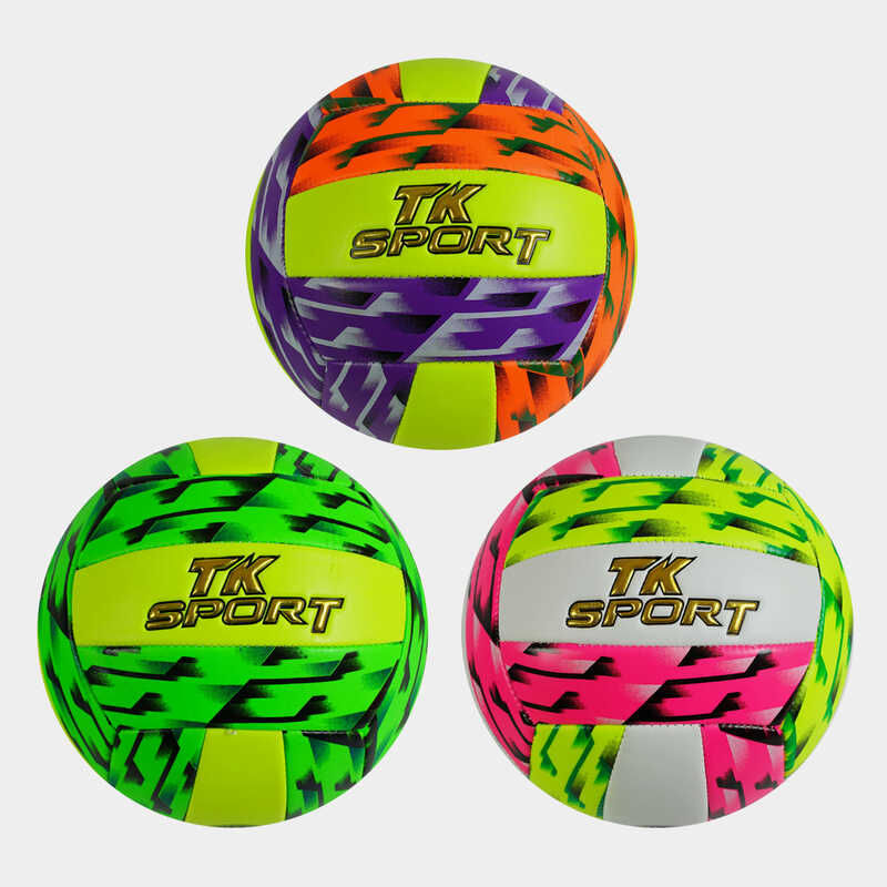 М`яч волейбольний C 60975 (60) "TK Sport" 3 види, матеріал м`який PVC, вага 280-300 грамів, розмір №5, ВИДАЄТЬСЯ ТІЛЬКИ МІКС ВИДІВ