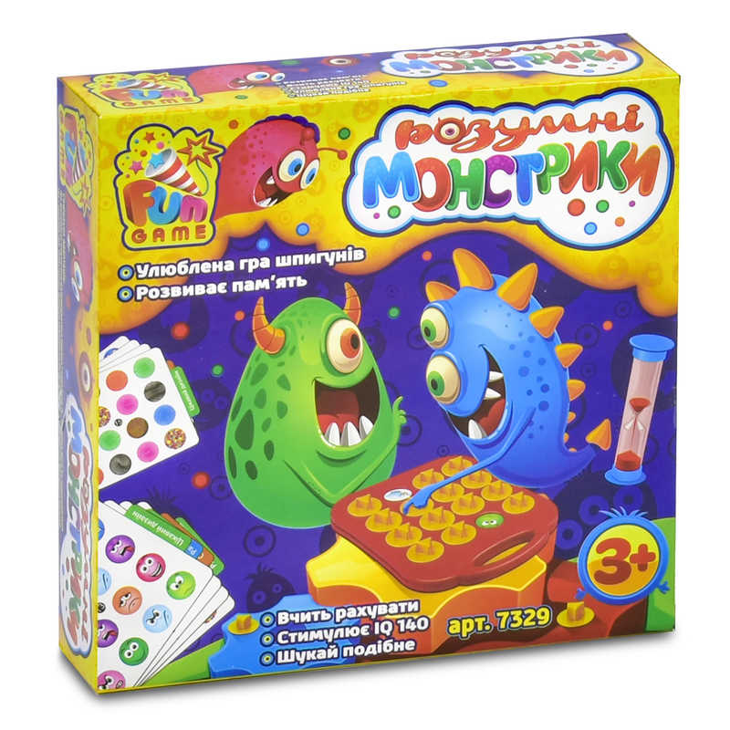 гр Настільна гра "Розумні монстрики" 7329 (12) "4FUN Game Club", у коробці