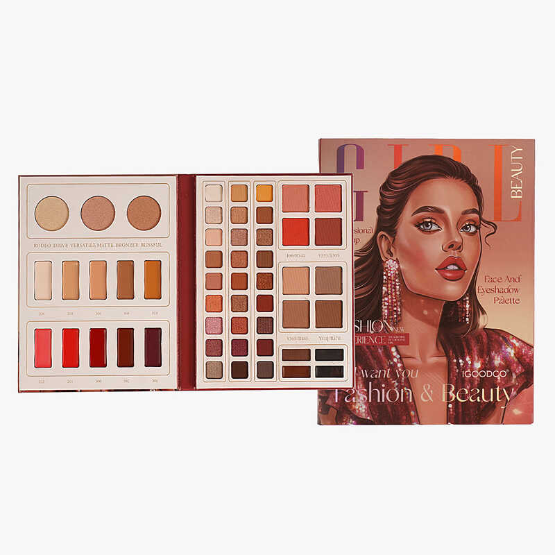 Косметика IG 3050 (96) тіні, хайлайтери, помади, рум’яна, бронзери, консилери, в коробці