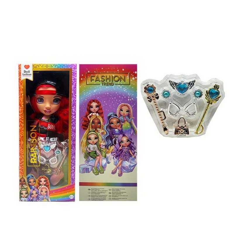 Лялька TK 2034 (72/2) висота 32см, пісня англійською, знімний одяг та взуття, 2 чарівні палички, сумочка, пара сережок, в коробці