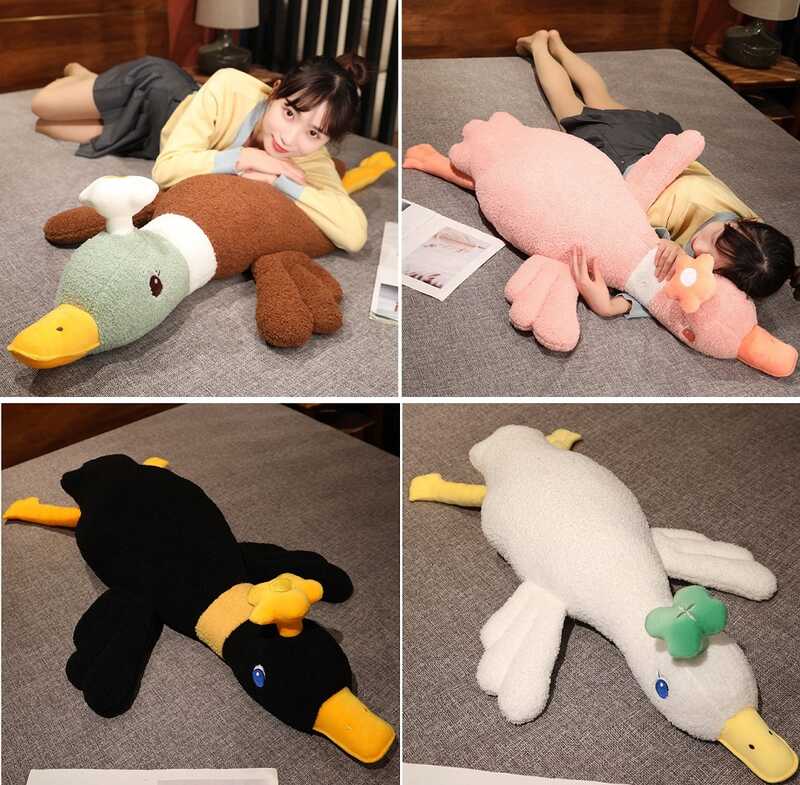 М`яка іграшка M 16970 (40) "Гусак з квіткою", висота 120см