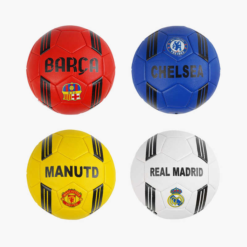 М`яч футбольний C 70325 (80) 4 кольори, розмір №5, матеріал PU, 320-330 грамів, гумовий балон, ВИДАЄТЬСЯ ТІЛЬКИ МІКС ВИДІВ