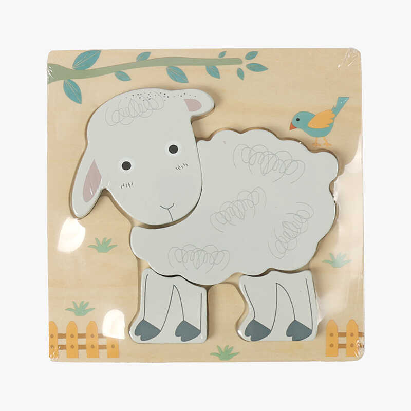 Пазли-вкладиші C 65023 (200) дерев’яні, звірятко, в плівці