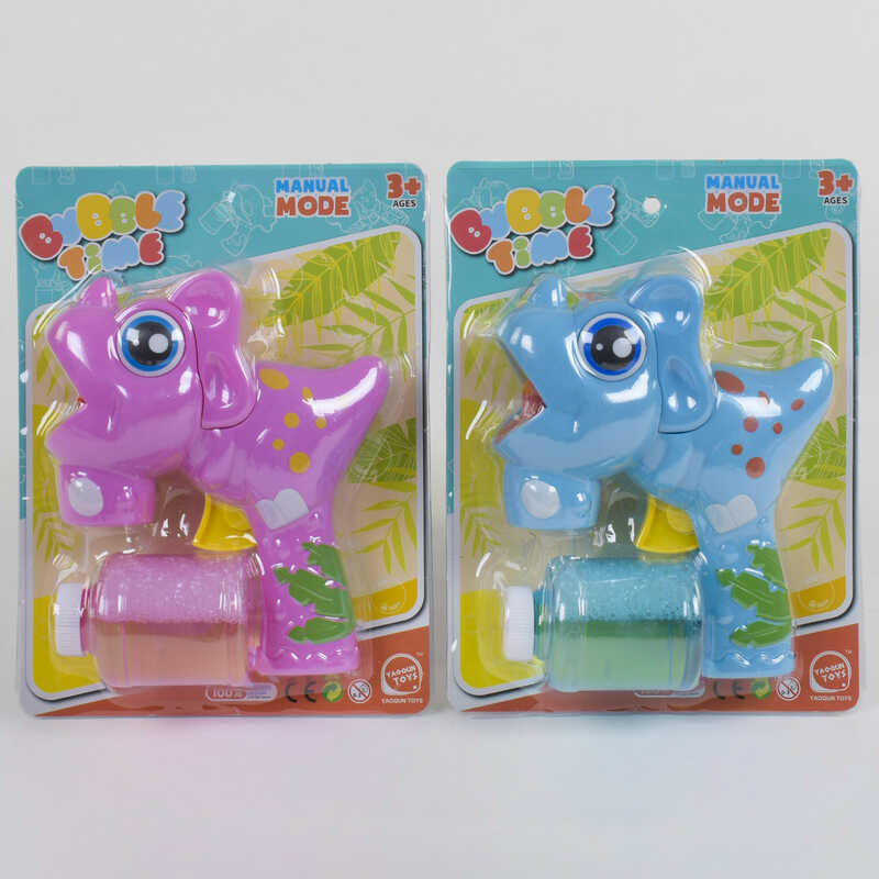 Пістолет з мильними бульбашками 8807 S (72/2) 2 кольори, механічний, на листі