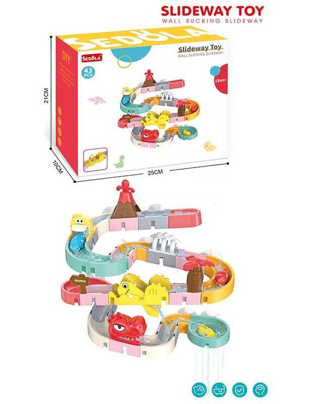 Гра для ванни 8366-48 A (36) "Гірка", 43 елементи, рухомі елементи, в коробці