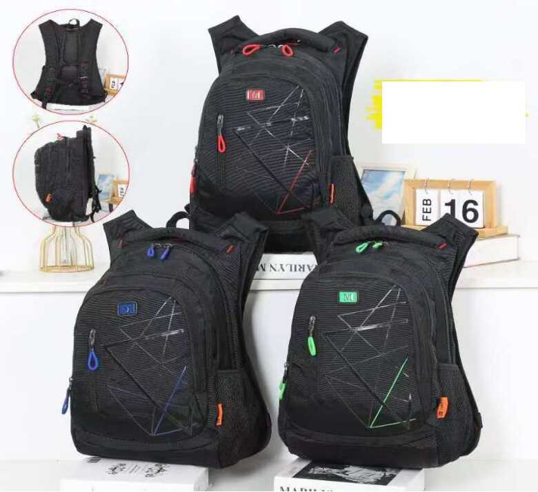 Рюкзак C 72802 (50) 3 види, 3 відділення, 3 кишені, на блискавці, розділювач, нагрудний ремінь, в пакеті, ВИДАЄТЬСЯ ТІЛЬКИ МІКС ВИДІВ