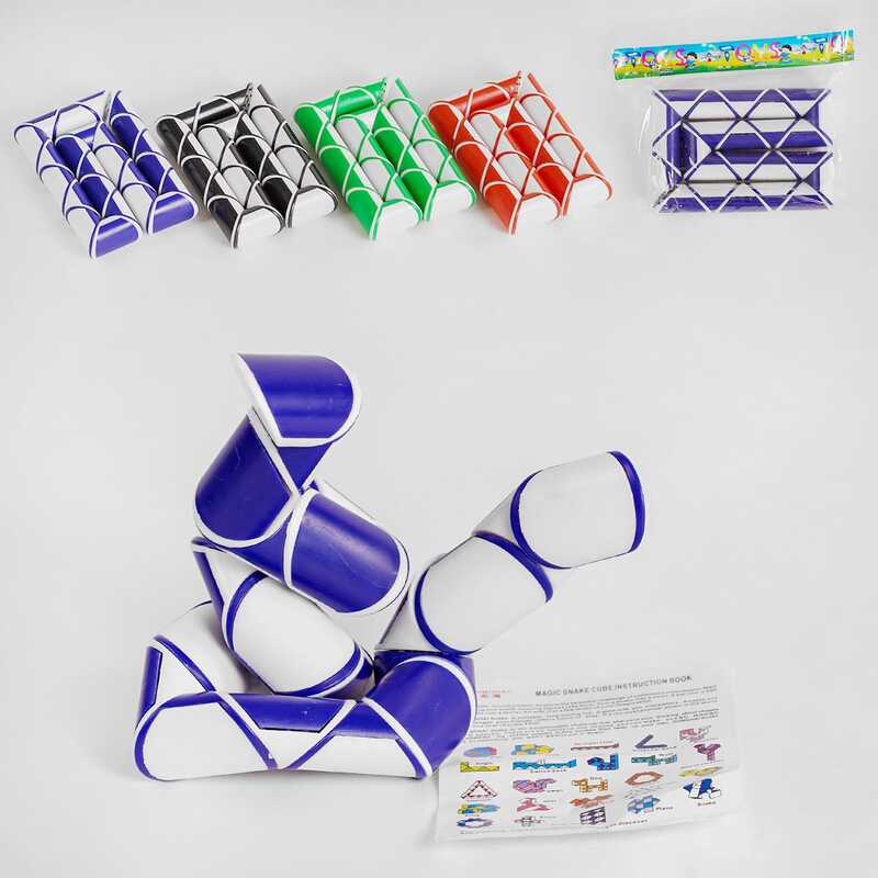 Логічна змійка MF 202 (288) 4 кольори, в пакеті, ВИДАЄТЬСЯ ТІЛЬКИ МІКС ВИДІВ