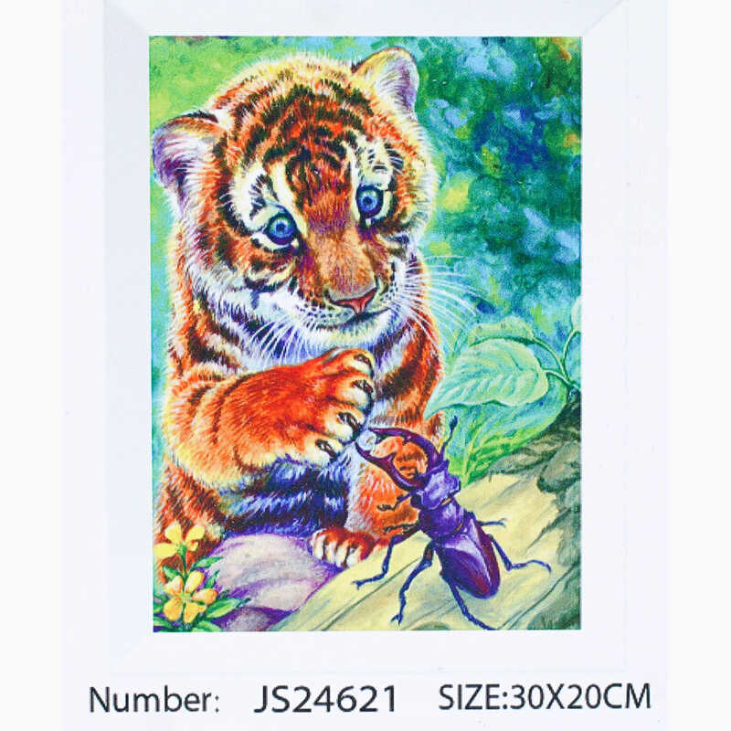 Алмазна мозаїка JS 24621 (50) "TK Group", "Тварини", 30х20 в коробці