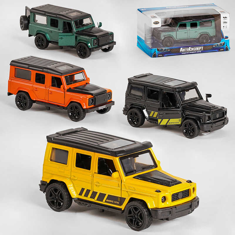 Машинка MG - 40102 (120/2) "Авто Експерт", 4 види, 1:36, світло, звук, інерція, в коробці ВИДАЄТЬСЯ МІКС ВИДІВ