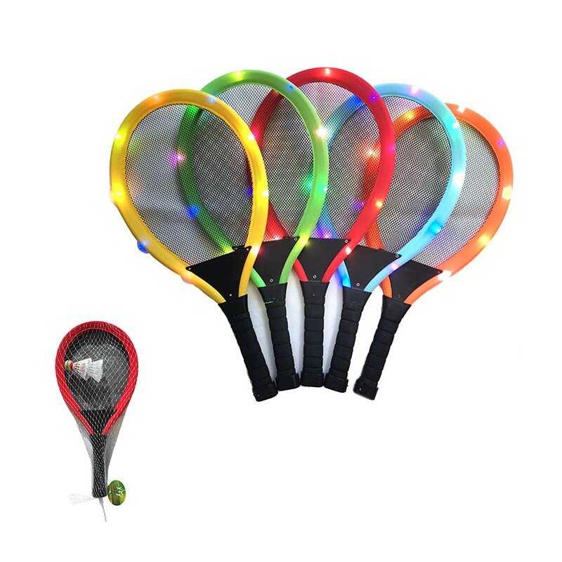Набір ракеток 1208 S (48) 2 ракетки, 2 воланчики, підсвічування ракеток і воланчика, в сітці, ВИДАЄТЬСЯ ТІЛЬКИ МІКС ВИДІВ