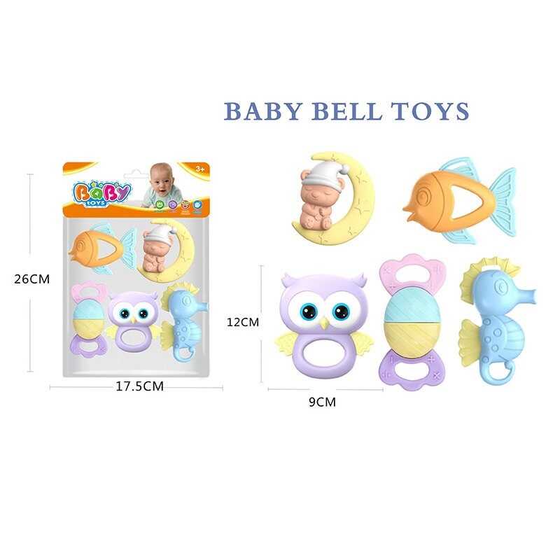 Набір брязкалець 508-108 (144/2) 5 штук, прорізувач, в пакеті