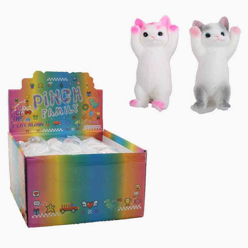 Гра антистрес C 72100 (12) ЦІНА ЗА 6 ШТУК В БЛОЦІ, “Кошеня”, висота: 18 см, в коробці