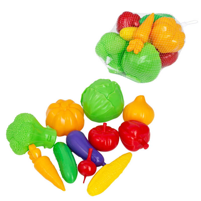 гр Овочі 010/3 (20) "Bamsic", розмір - 21х21х17 см, 11 овочів, в сітці