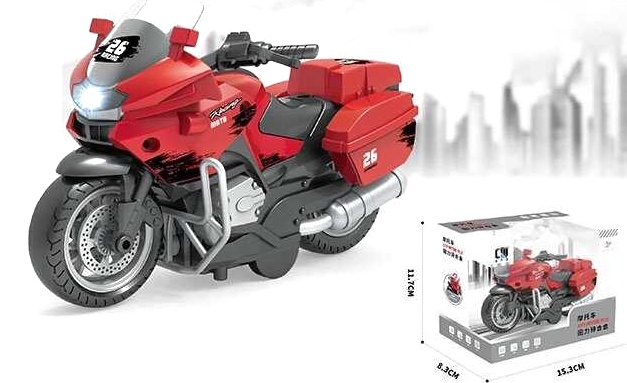 Мотоцикл CLM 0781 B  , металопластик, звук, інерція, підсвічування, в коробці