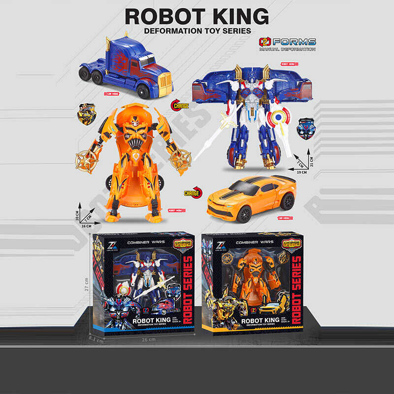 Трансформер 0754-1 A (72) 2 види, кінцівки обертаються, зброя, пластикові колеса, в коробці