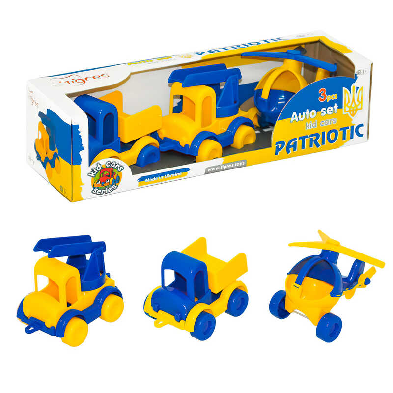 гр Набір патріотичних машин "Kids cars" 39996 (20) "Tigres", в коробці