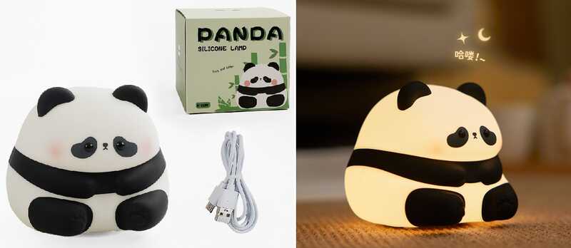 Нічник C 69800 (48) 3 режими, USB Type-C, силіконовий, таймер вимкнення, в коробці