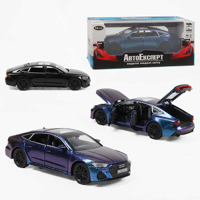 Машинка 11700 (48/2) "Авто Експерт", 2 види, металопластик, 1:32, звук, світло, інерція, відкриваються двері, в коробці