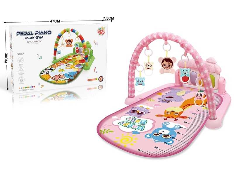 Килимок 116-30 (20) 2 кольори, піаніно, звук, підсвічування, брязкальця, в коробці