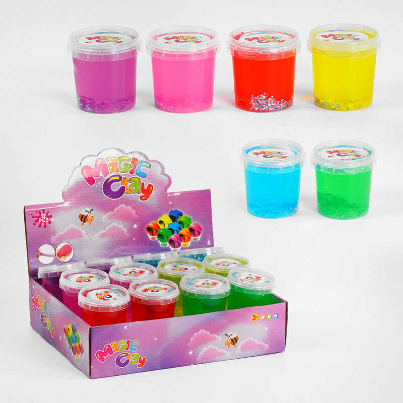 Лизун C 53095 (12) ЦІНА ЗА 12 ШТ У БЛОЦІ, з блискітками