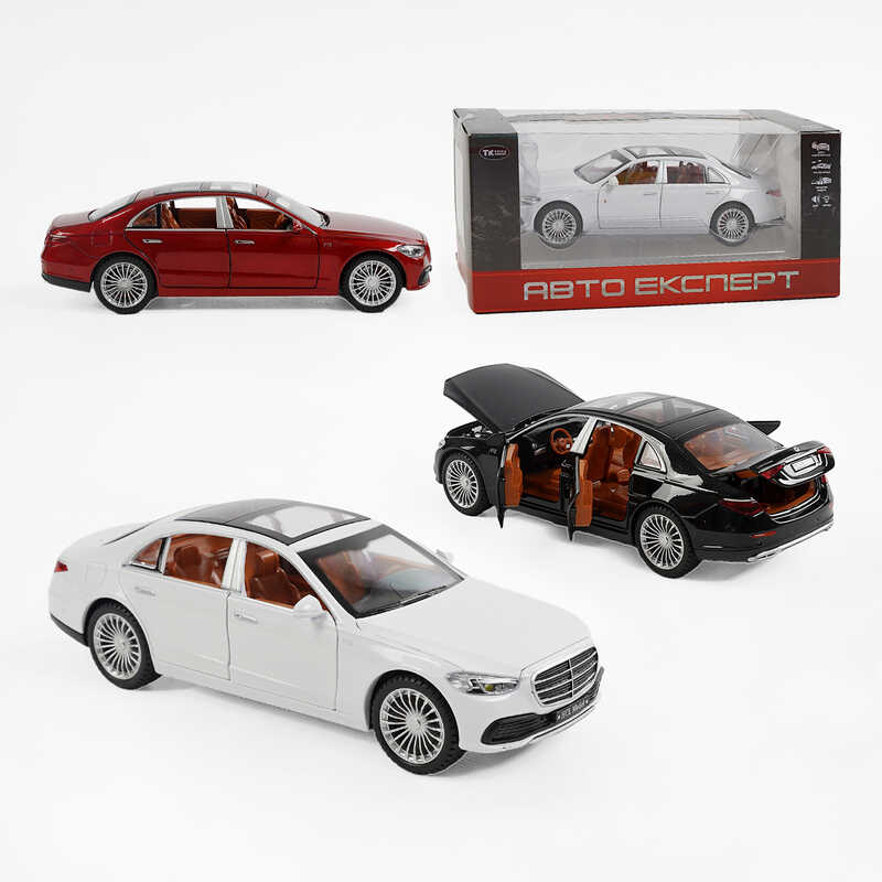 Машина TX 55070 (48/2) "Авто Експерт", 3 види, металопластик, масштаб 1:22, світло, звук, інерція, відчиняються двері, багажник, в коробці,МІКС