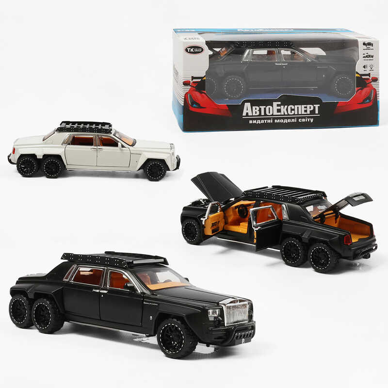 Машинка 62371 (48/2) "Авто Експерт", 2 види, металопластик, 1:32, звук, світло, інерція, відкриваються двері, в коробці