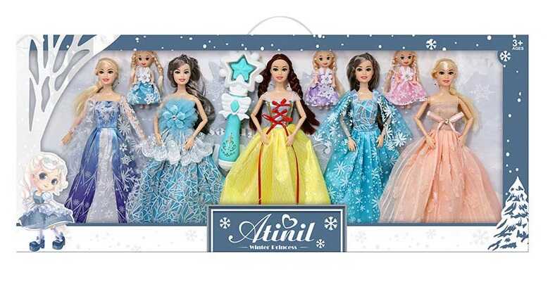 Набір ляльок WX 162-3 (18/2) 5 ляльок, 3 пупсики, у коробці