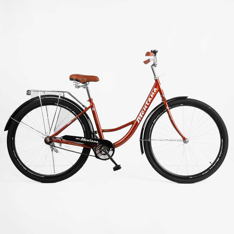 Велосипед міський Corso «Montana» 28`` MT-28366 (1) одношвидкісний, сталева рама 20``, багажник