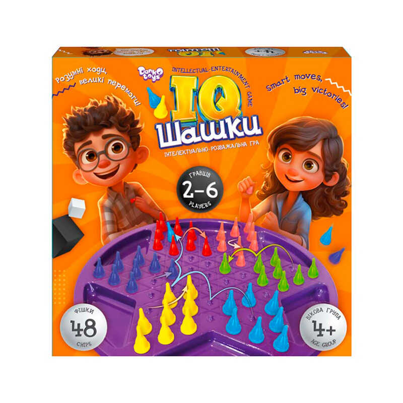 гр Розвиваюча настільна гра "IQ Шашки" IQCh-01 (10) "Danko Toys"