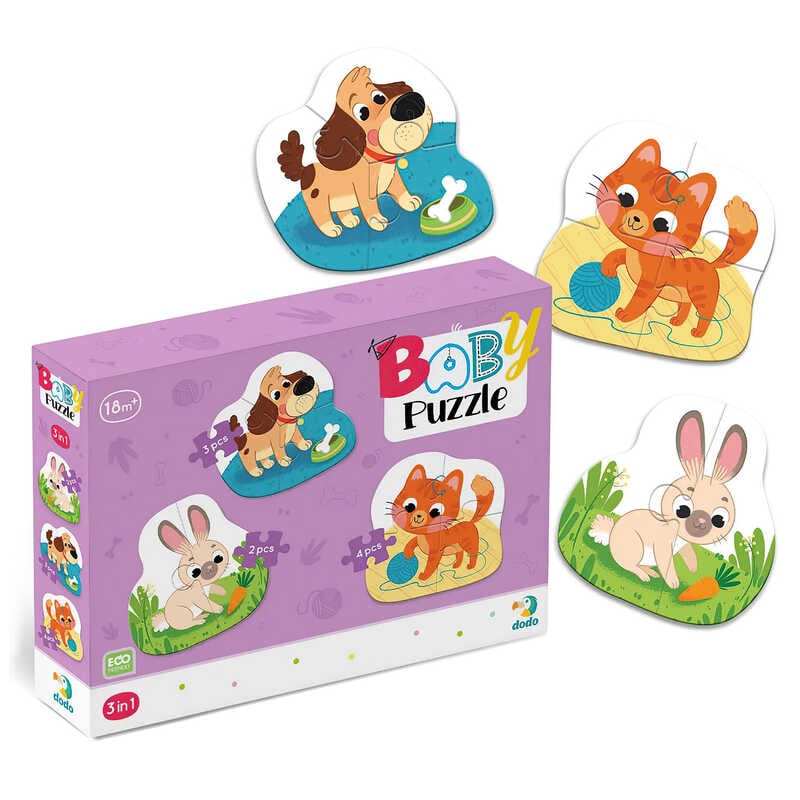 гр Пазл 3 в 1  "Домашні тварини" 300395 (48) "Dodo"