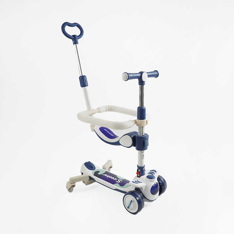 Самокат 5в1 "Skyper" RT-13409 (6) колеса PU125х40мм зі світлом, укр озвучування та підсвічування платформи, з ДОП. КОЛЕСАМИ, захисний бампер, в коробці