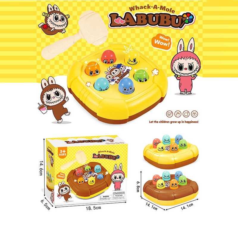 Стукалка 202243 (96) 2 кольори, герой, 6 фігурок, молоточок, в коробці