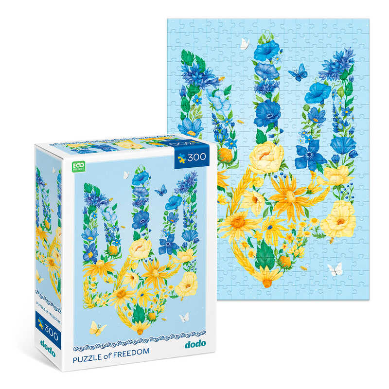 гр Пазл "Квітучий тризуб" 300588 (22) "DoDo", 300 елементів, в коробці