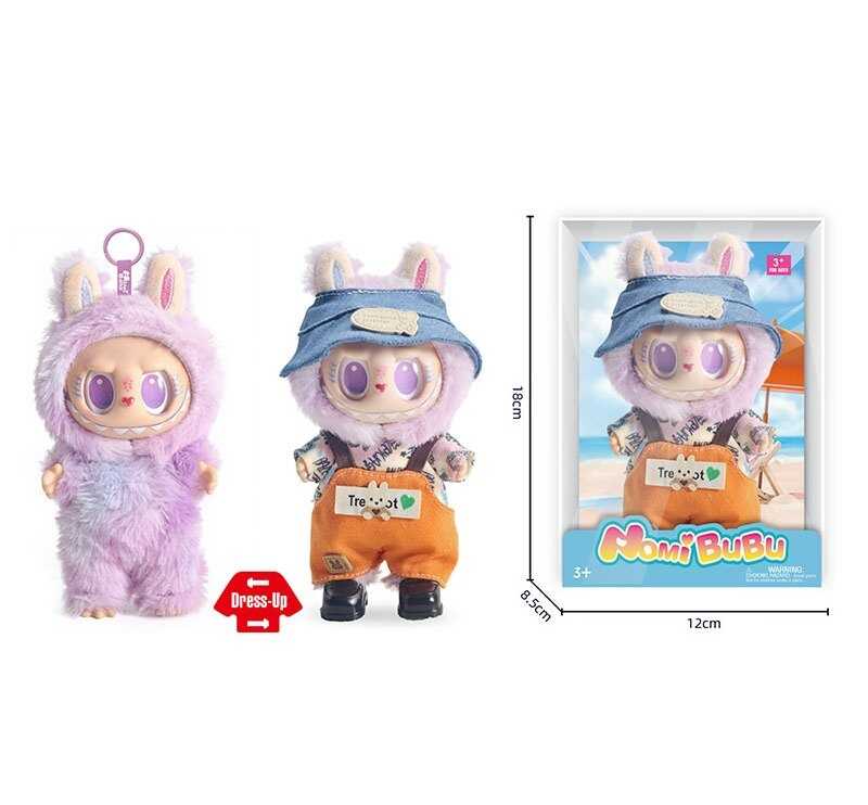 М`яка іграшка-брелок YF 004 I (120/2) герой, гумовий, висота 17 см, металеве кільце, знімний одяг, рухомі ручки та ніжки, капелюшок, в коробці