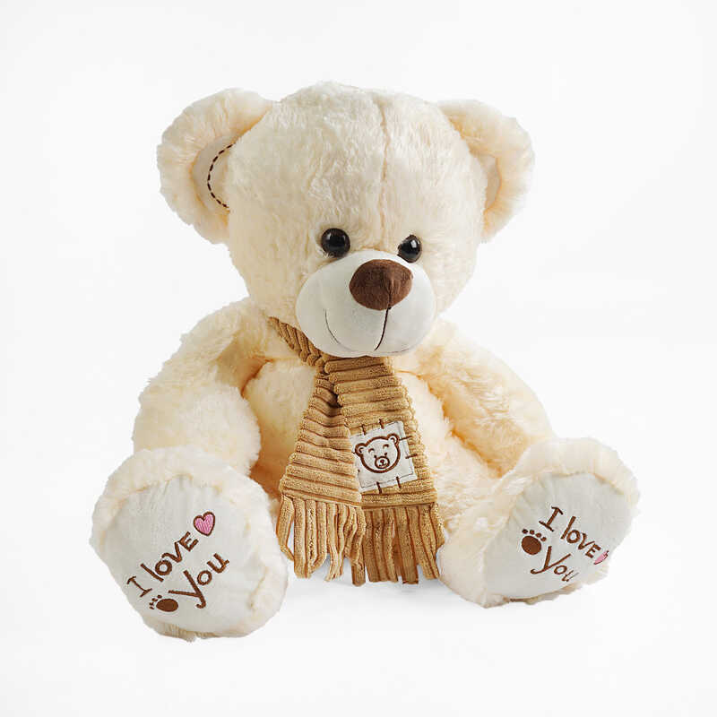 М'яка іграшка M 17373 (18) "Ведмедик", сидячий, висота - 50 см, у пакеті